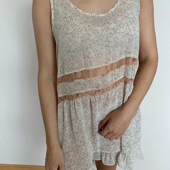 Sheer floral slip dress - Picture 1 of 3